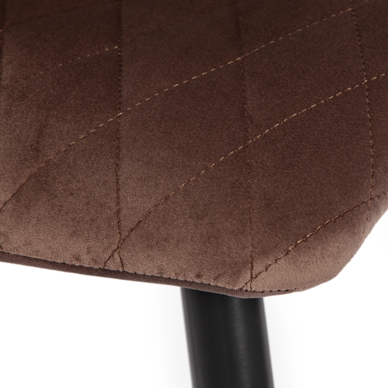 Стул CHILLY X (mod. 7096) ткань/металл, 45x53х88 см, высота до сиденья 50 см, коричневый barkhat 12/черный