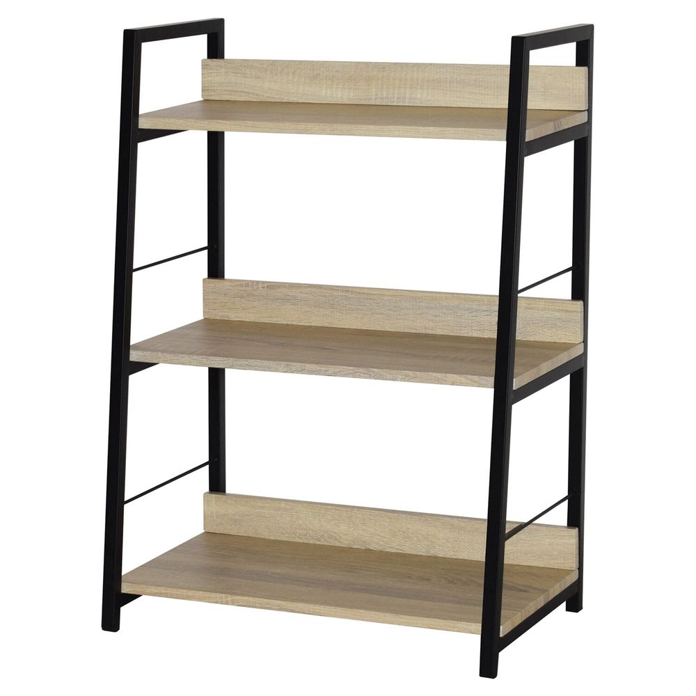 Стеллаж на металлокаркасе BRABIX LOFT SH-002 Дуб натуральный