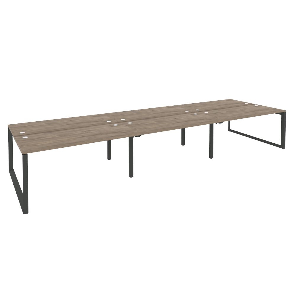 Рабочая станция на О-образном м/к ONIX O.MO-D.RS-6.4.7 Тиквуд Темный/Антрацит