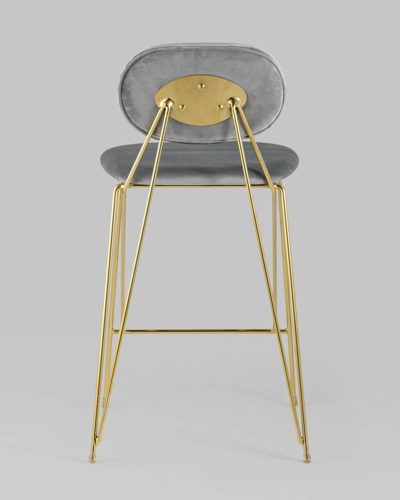 Стул Элис полубарный Светло-серый