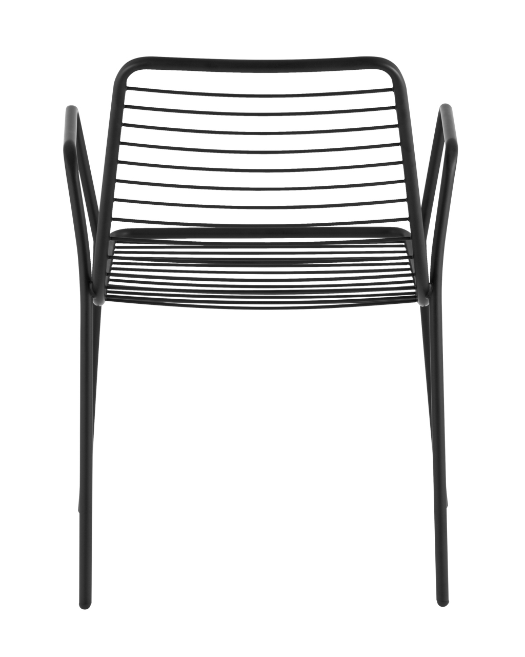 Стул Дели с подлокотниками металл черный