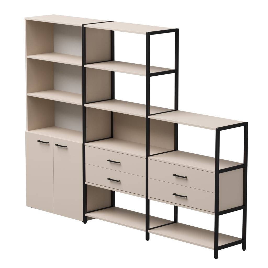 Набор стеллажных систем Everprof EVO №12 Кашемир Черный