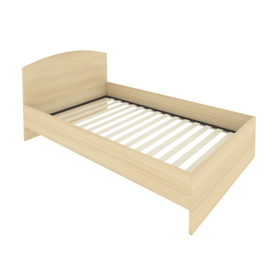 Кровать с ортопедическим основанием и изголовьем LIGHT С-КИ-120 Акация Лорка