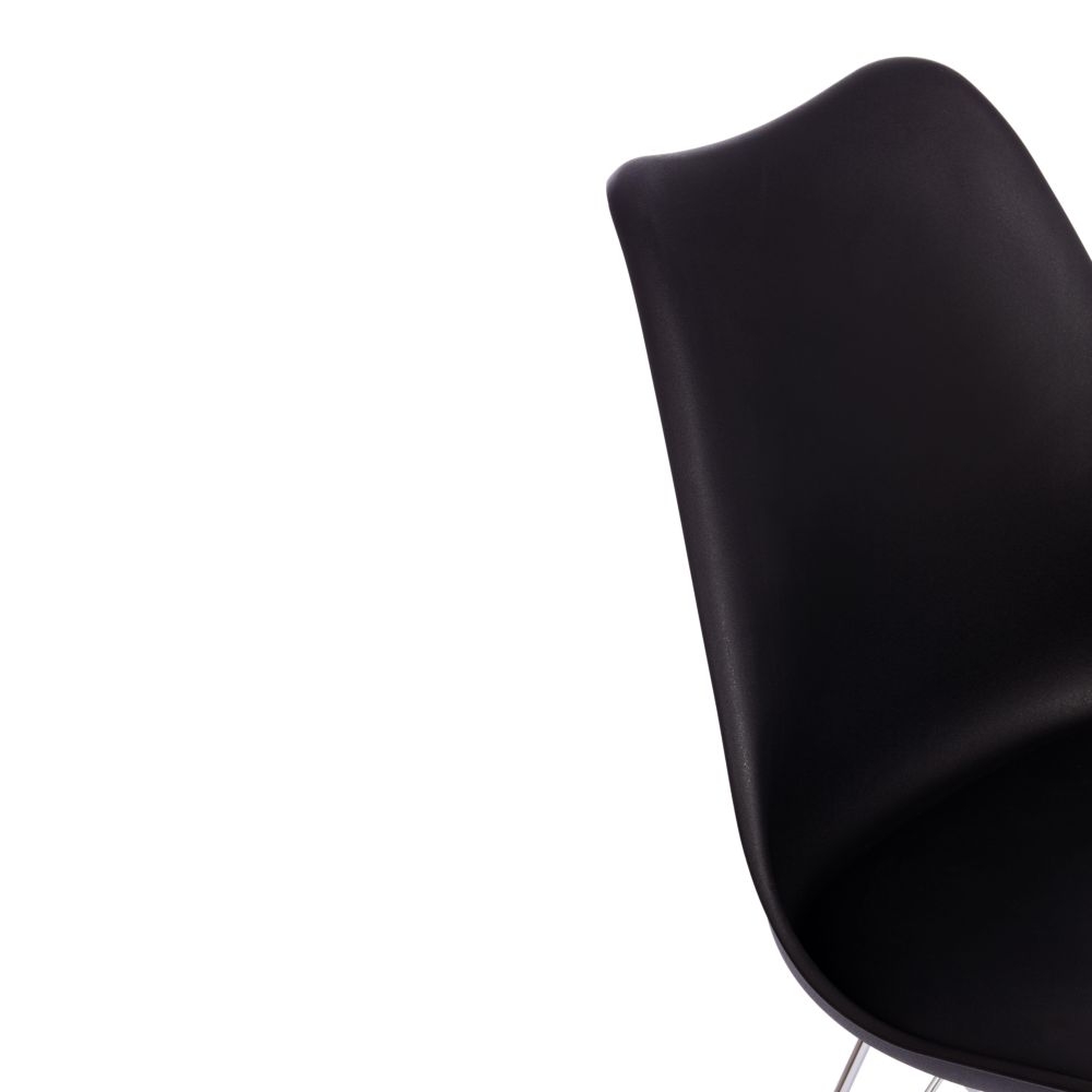 Стул TULIP IRON CHAIR (mod.EC-123) / 1 шт. в упаковке металл/пластик, 54,5*48*83,5см, черный