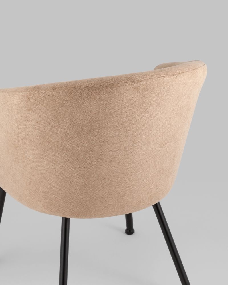 Кресло Декстер New бежевый ножки металл