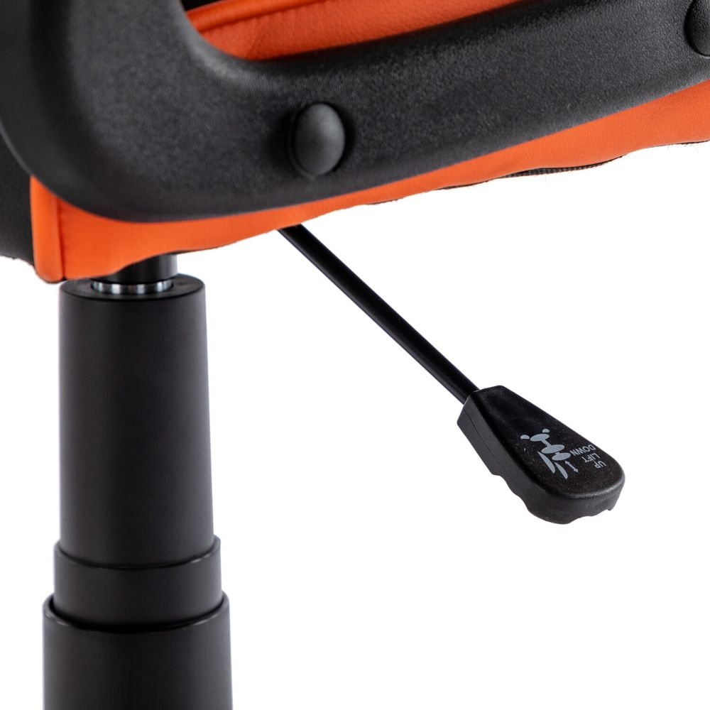 Кресло компьютерное BRABIX Shark GM-203 экокожа Черный-оранжевый