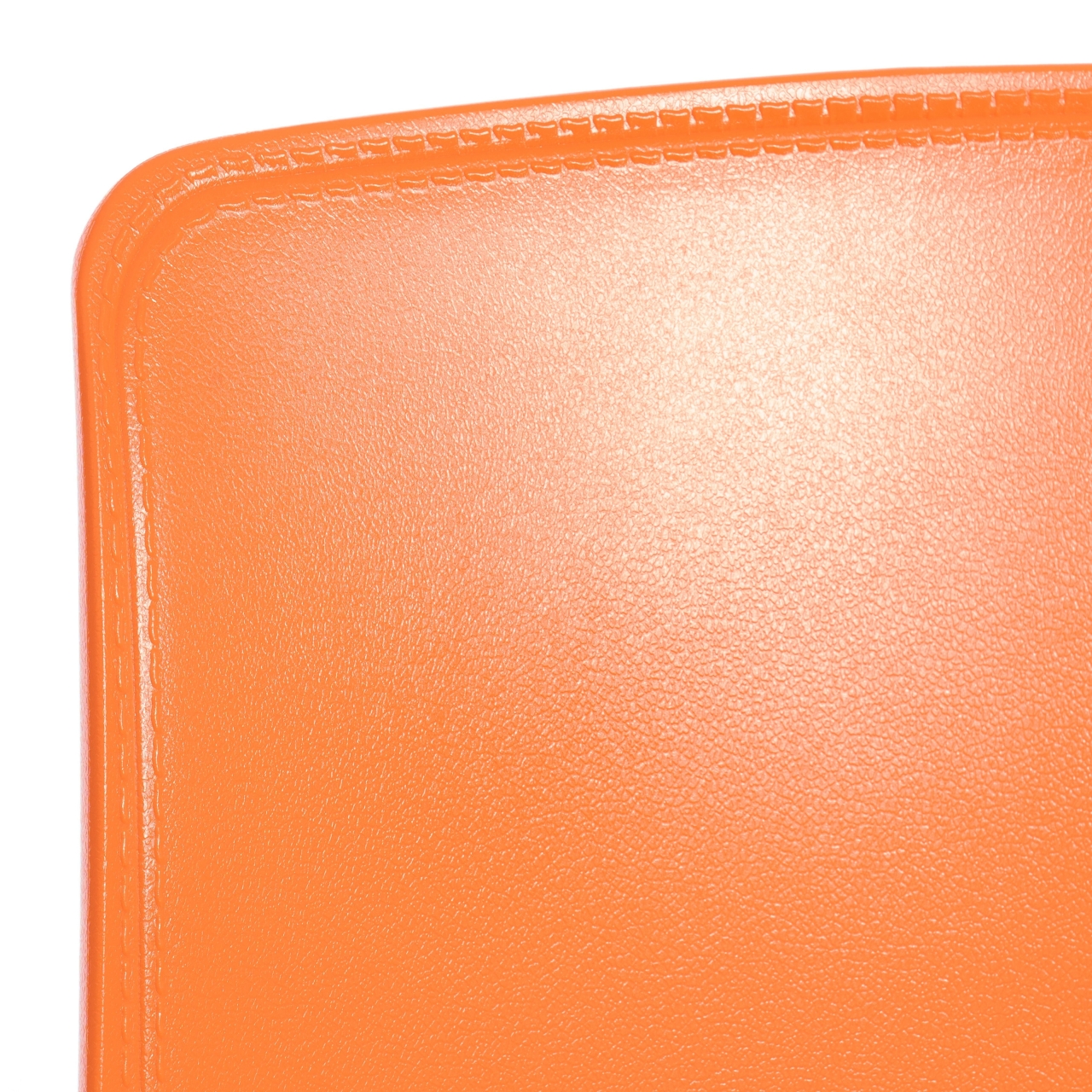 Стул GENIUS (mod 75) металл/пластик, 46x56x84cм, оранжевый/ножки хром