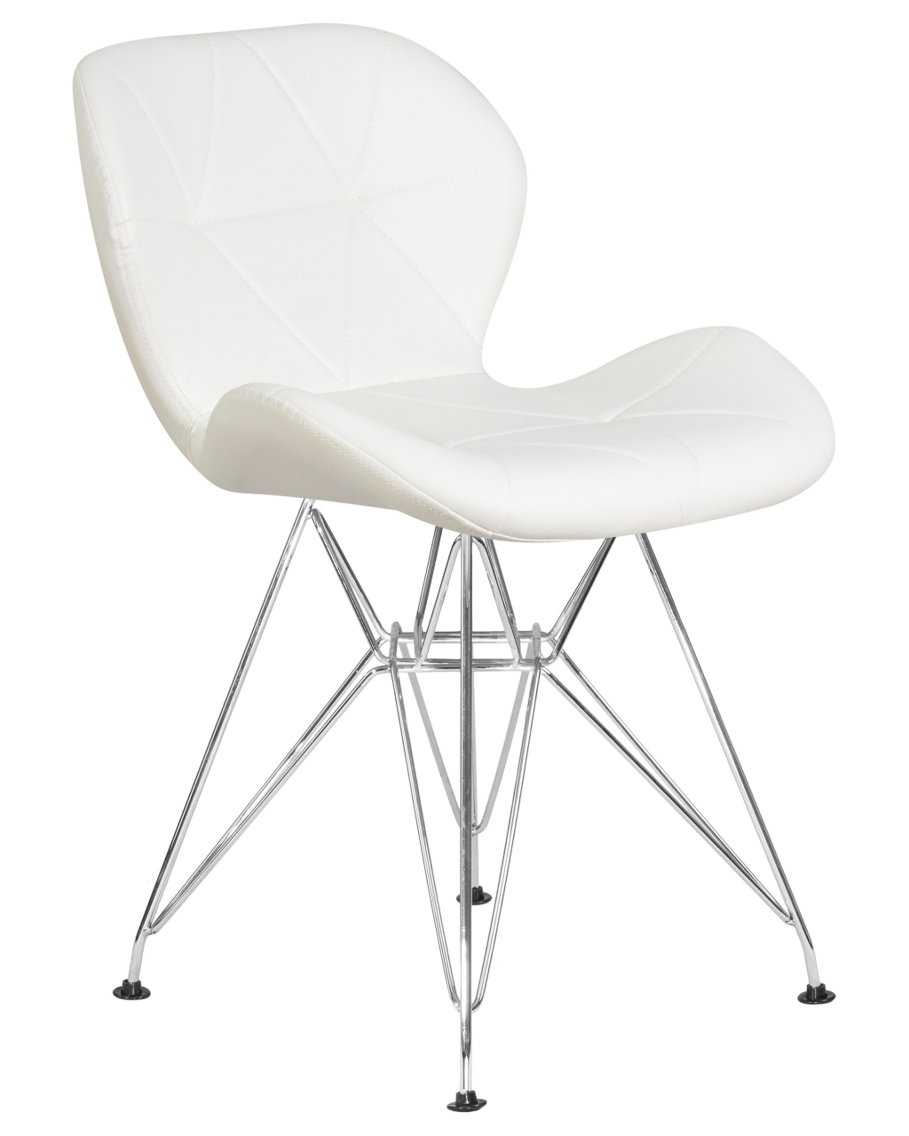 Стул обеденный DOBRIN BUTTERFLY CHROME Белый