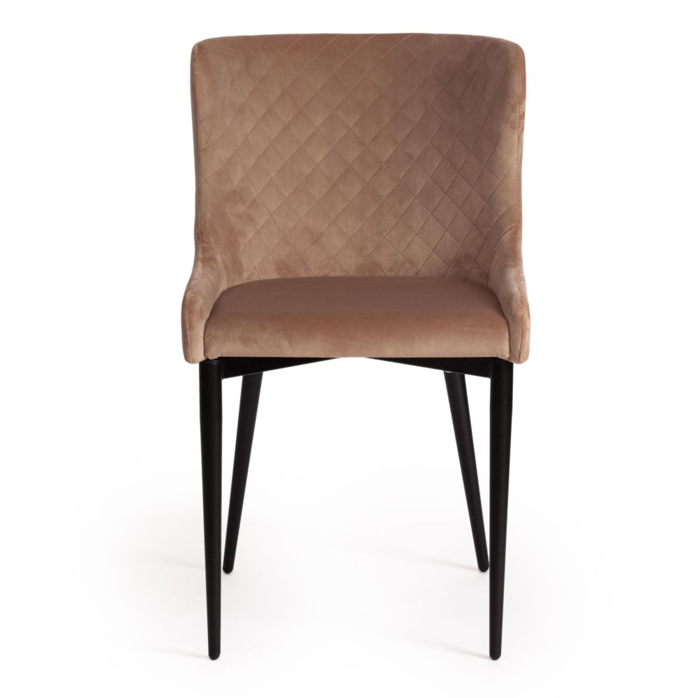 Стул MANTRA (mod. 713) / 1 шт. в упаковке ткань/металл, 49х61х82 см, высота до сидения 49 см, бежевый barkhat 5/черный