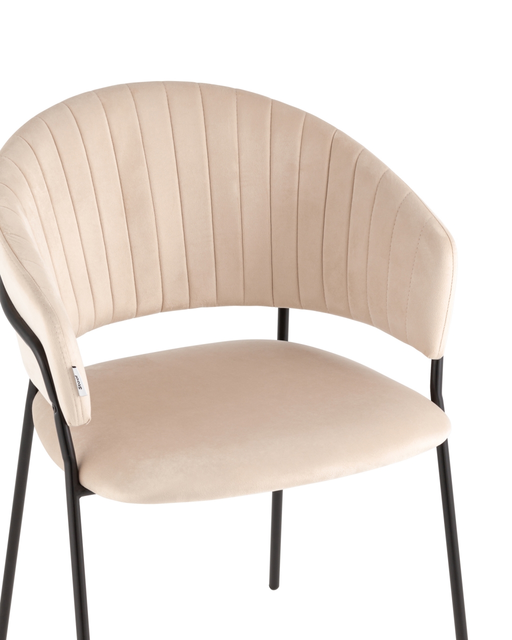 Стул Бруно велюр Кремовый