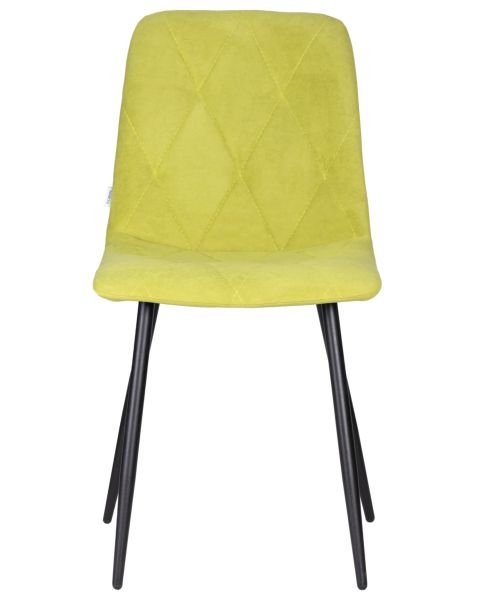 Стул обеденный DOBRIN CHILLY ROMBO (Лайм Simple 14, основание черное) 4 шт