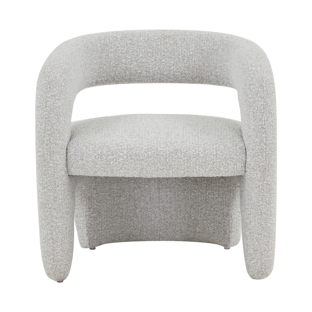 Кресло лаунж Bones жемчужный