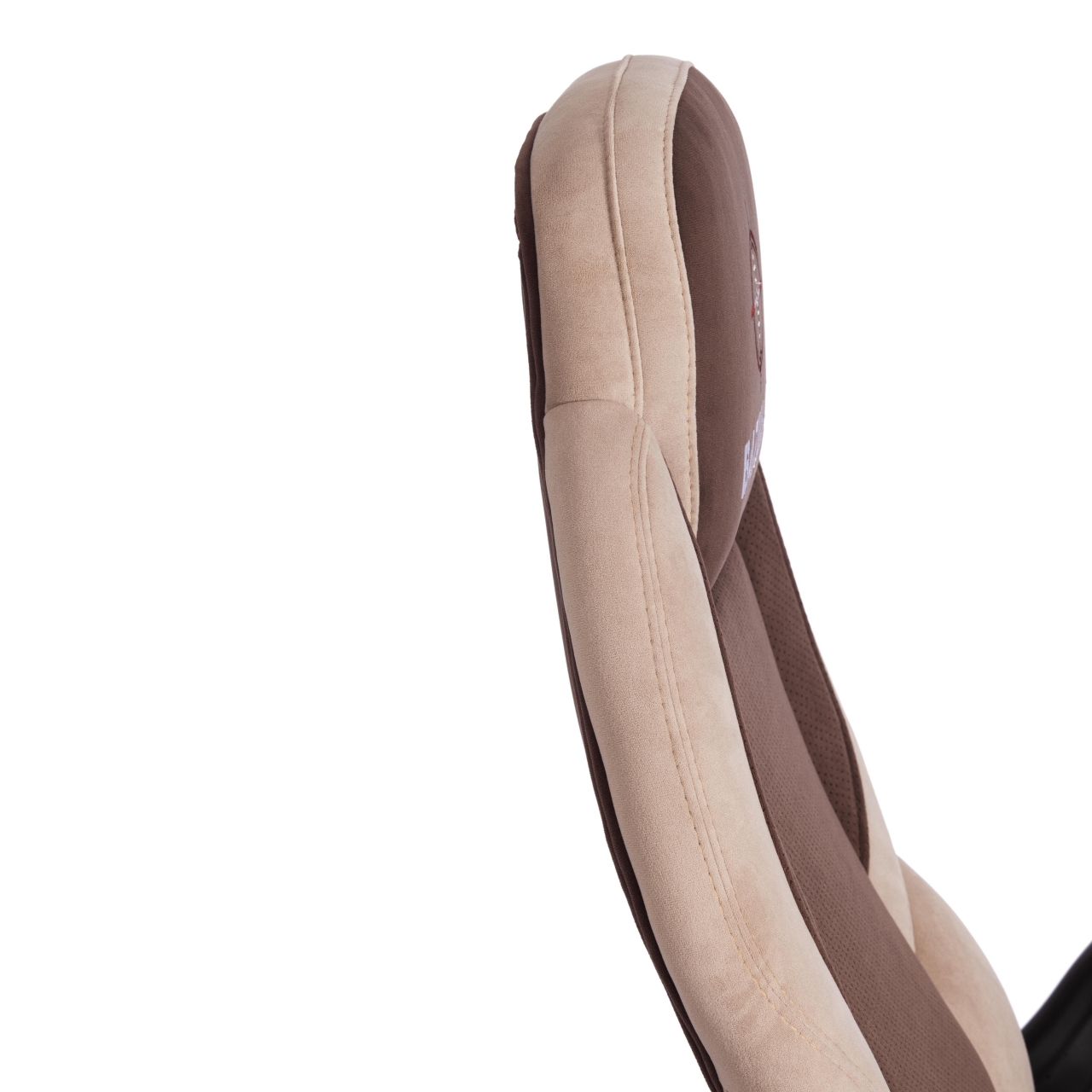 Кресло офисное BAZUKA флок , коричневый/бежевый/коричневый перфорированный, 6/7/6/06