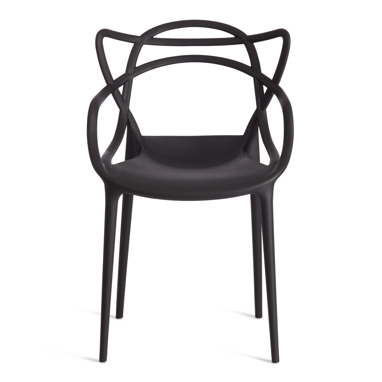 Стул Cat Chair (mod. 028) пластик, 53 x 59 x 82,5 см, черный (Black 3010)