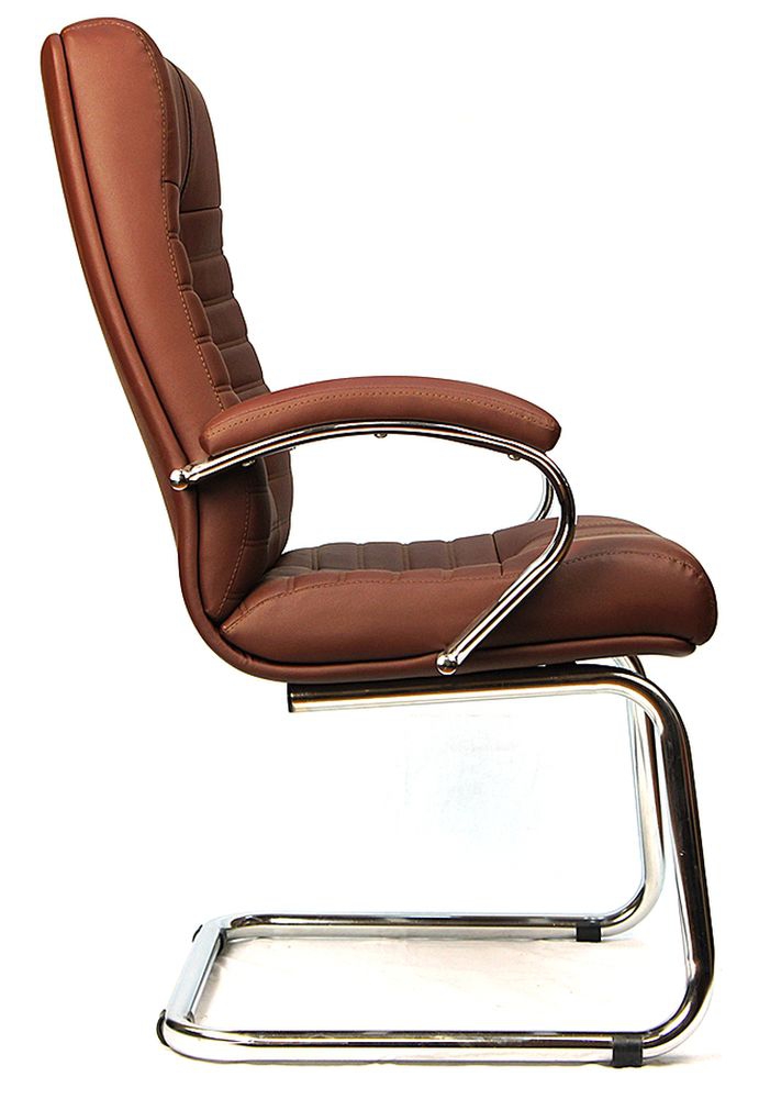 Кресло для посетителей Atlant CF экокожа Коричневый
