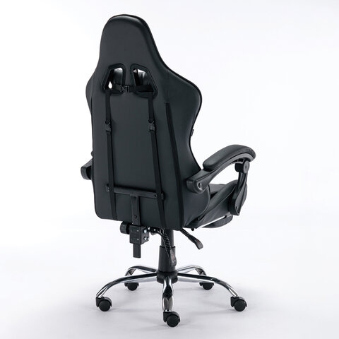 Кресло компьютерное BRABIX Dexter GM-135 подножка Черное