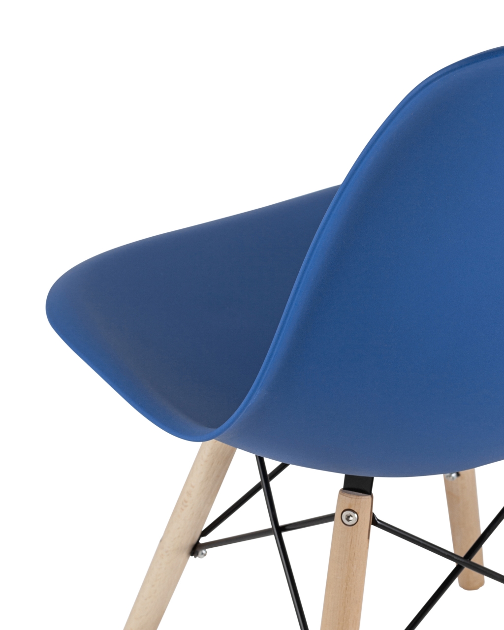 Стул Eames Style DSW синий (разборный каркас)