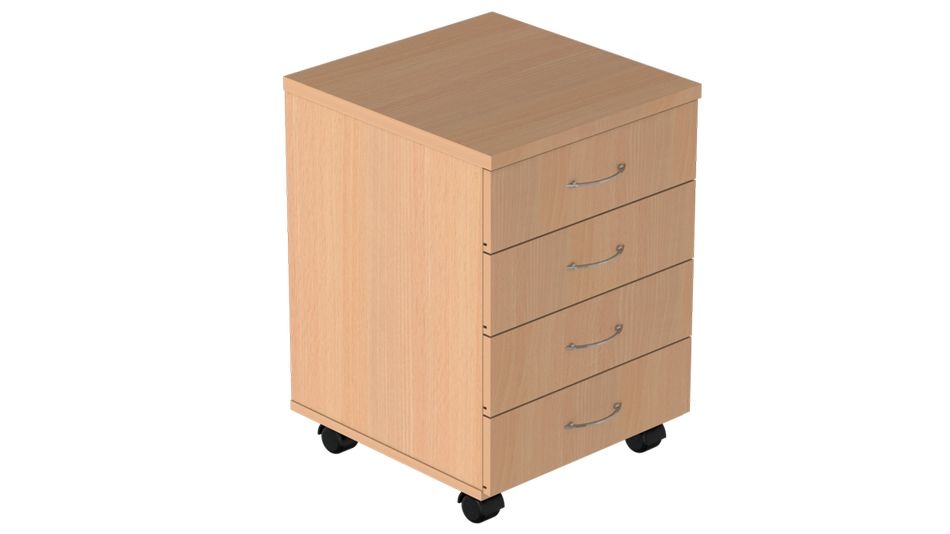 Тумба подкатная Р.Т-4 Крафт белый