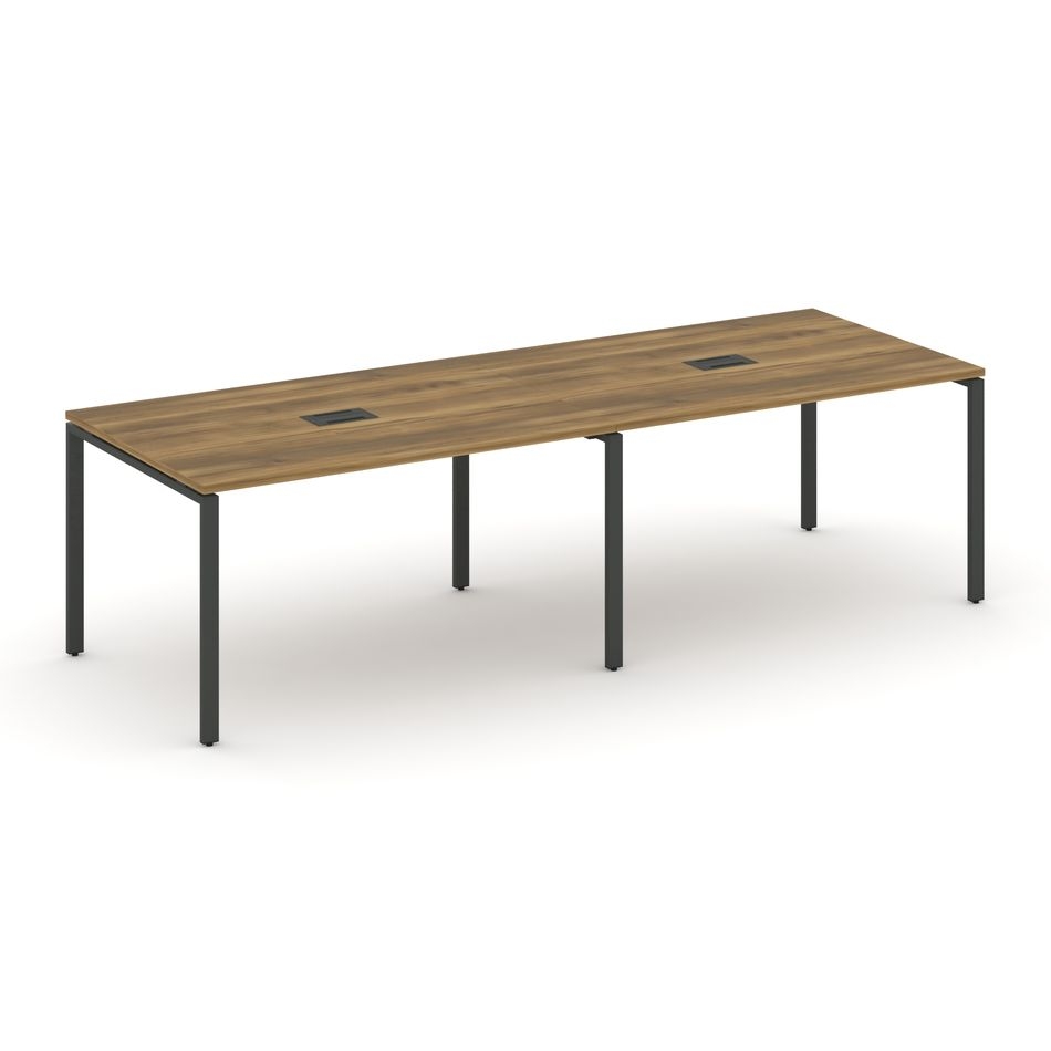 Стол переговорный (2 столешницы) CONCEPT CN.PRG-024 Сандал Янтарный Антрацит