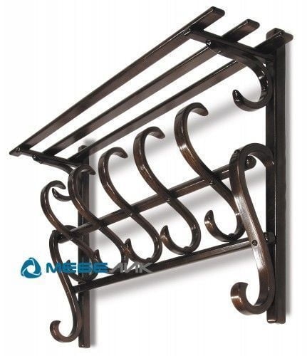 Вешалка настенная В 7Н Тёмно-коричневый