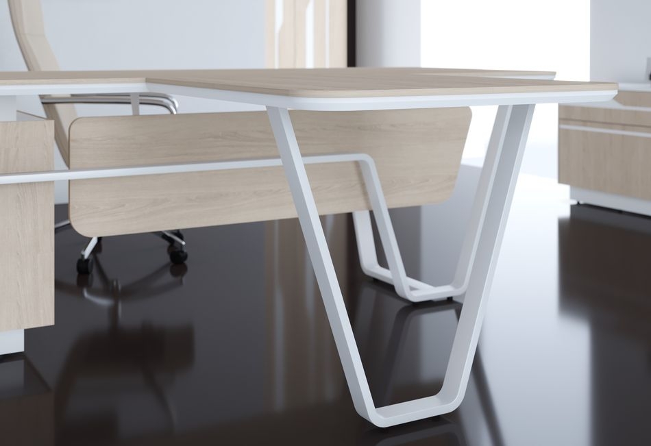 Стол для заседаний Line СФ-571722.1 Дуб светлый Белый