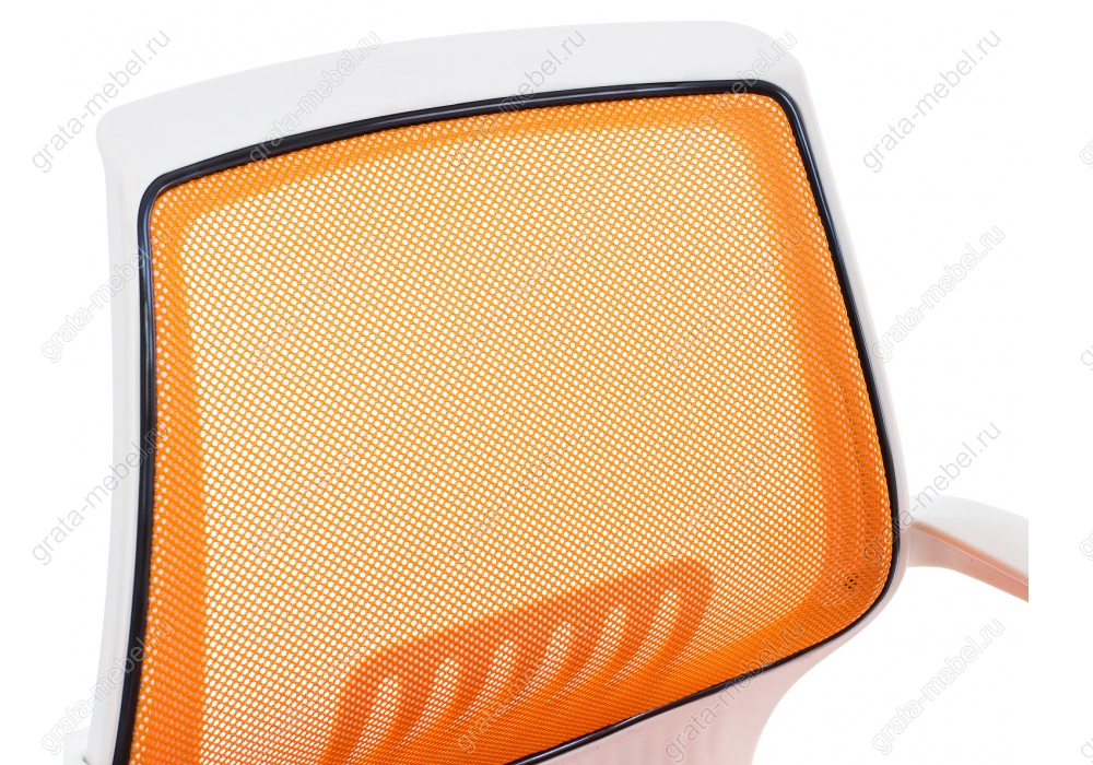 Компьютерное кресло Ergoplus белое / оранжевое