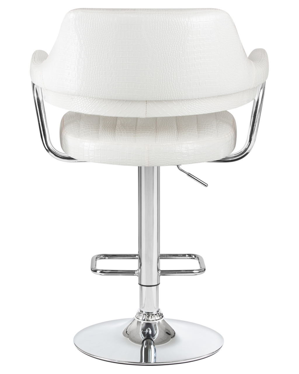 Стул барный DOBRIN CHARLY Белый крокодил