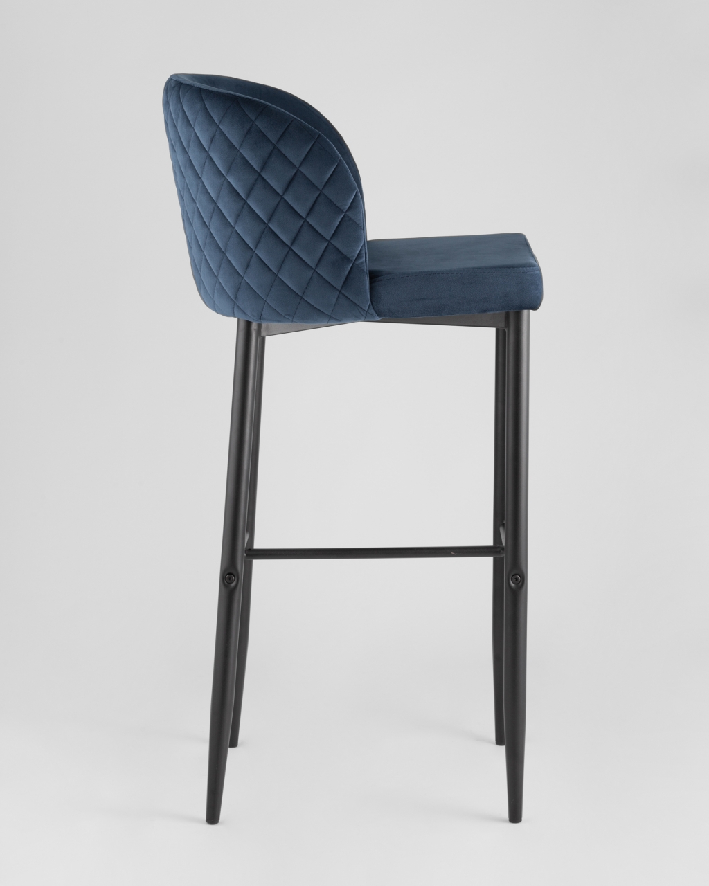 Барный стул Оскар велюр Сине-зеленый