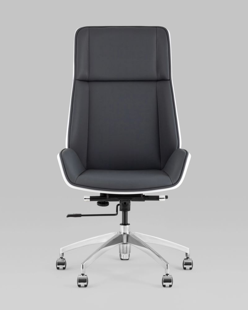 Кресло руководителя ТопЧаирс Cровн СН серо-голубой / TopChairs Crown SN