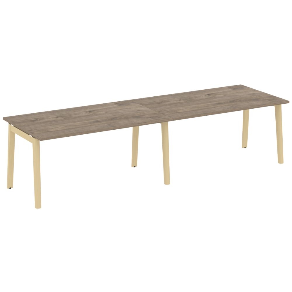Стол переговорный (2 столешницы) ONIX WOOD OW.PRG-2.4 Тиквуд Темный/Светлый
