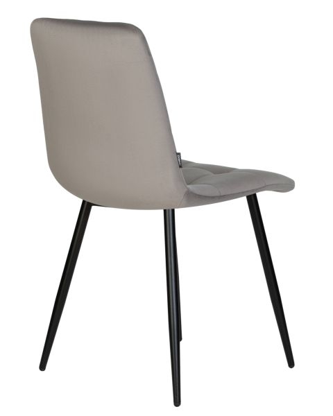 Стул обеденный DOBRIN CHILLY (Темно-серый Holland 18, основание черное) 4 шт