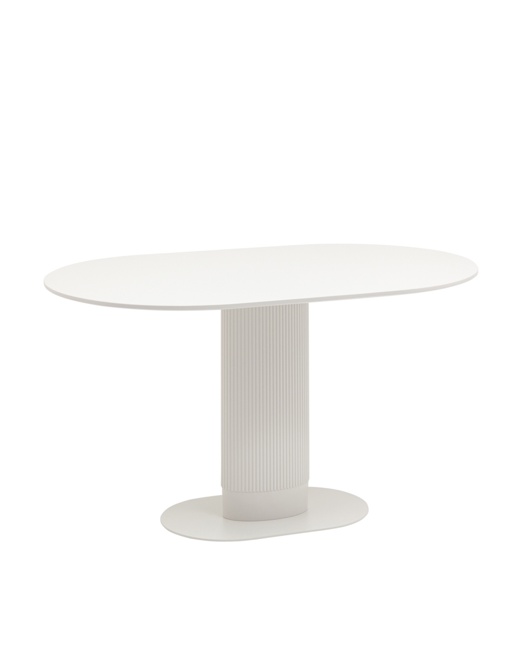 Стол овальный обеденный Mystery 130*80 белый