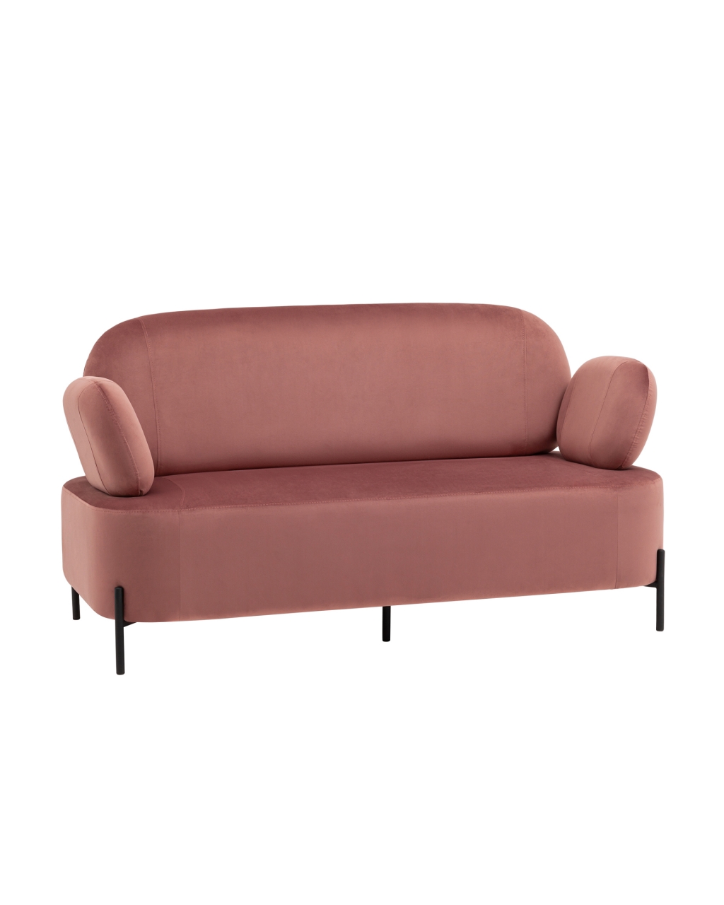 Диван Кэнди велюр Пыльно-розовый