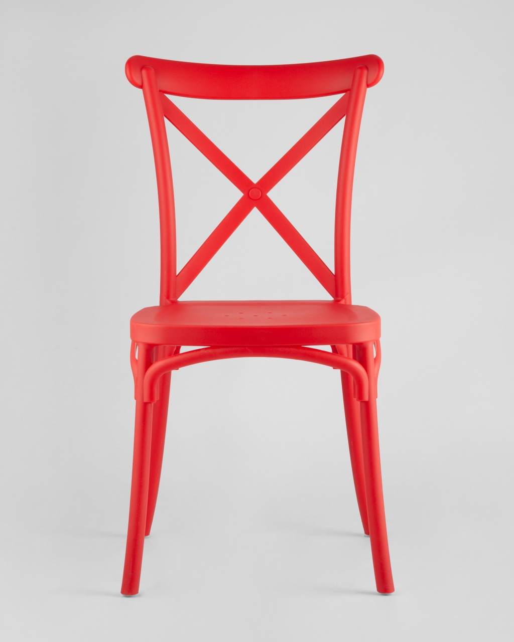 Стул пластиковый Кроссбэк Красный