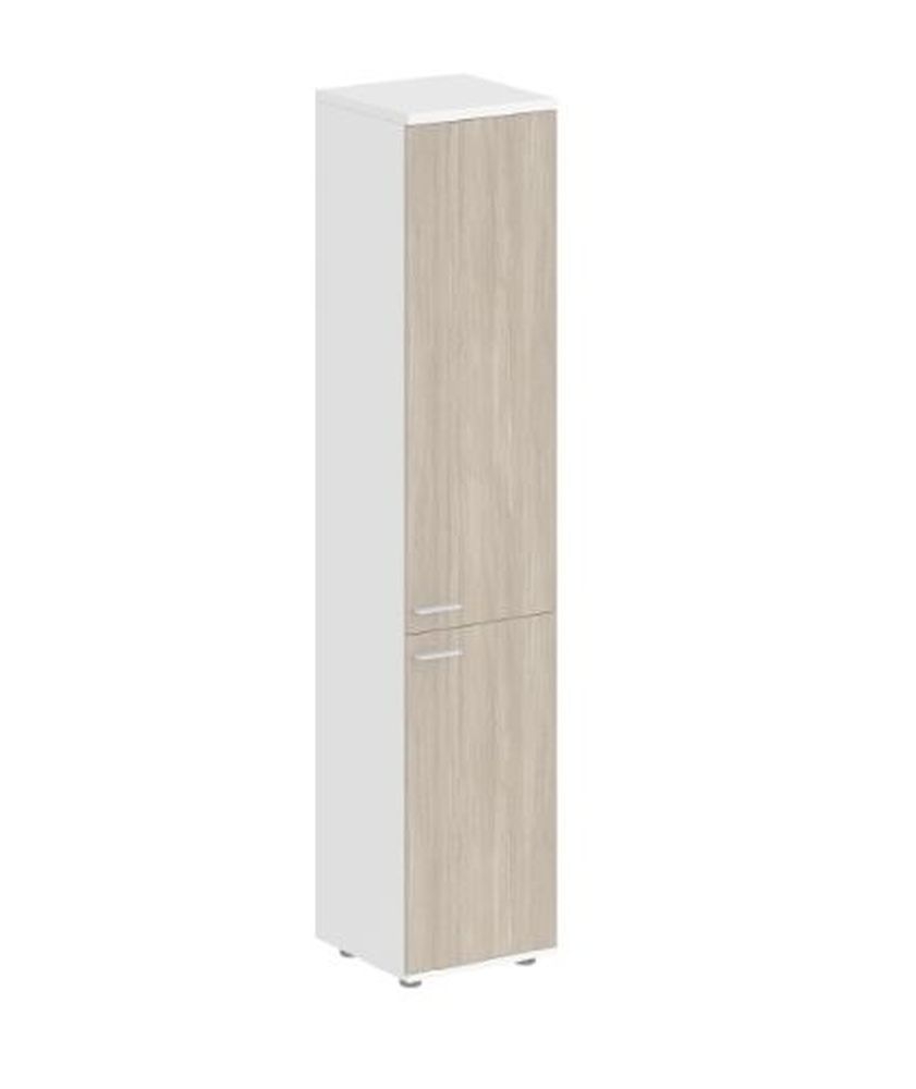 Шкаф высокий правый Sigma SG.812.WH.OD.OD.R Белый Дуб темный