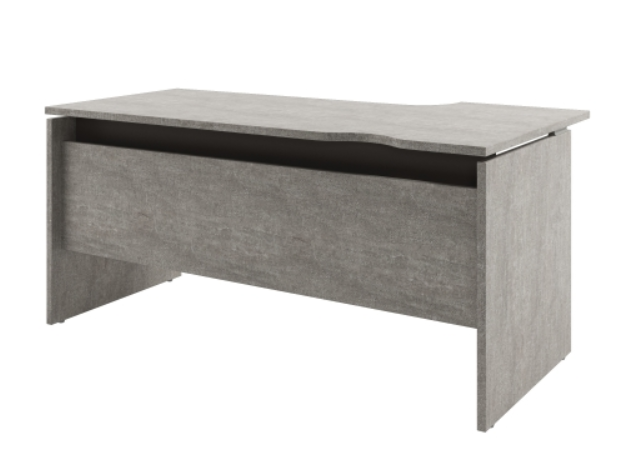 Стол эргономичный D-36л Бетон Чефалу/Трюфель