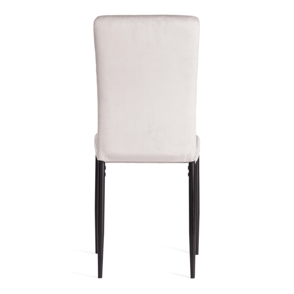 Стул VERTER (mod. 37-1) металл, вельвет, 47,8 х 41,5 х 97 см, Light grey (светло-серый) HLR14 / черный