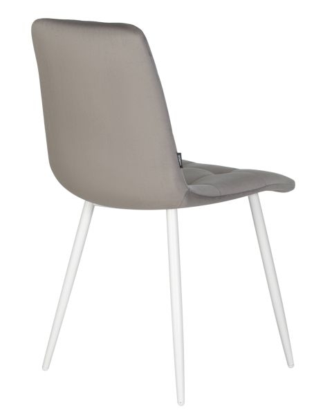 Стул обеденный DOBRIN CHILLY (Темно-серый Holland 18, основание белое) 4 шт