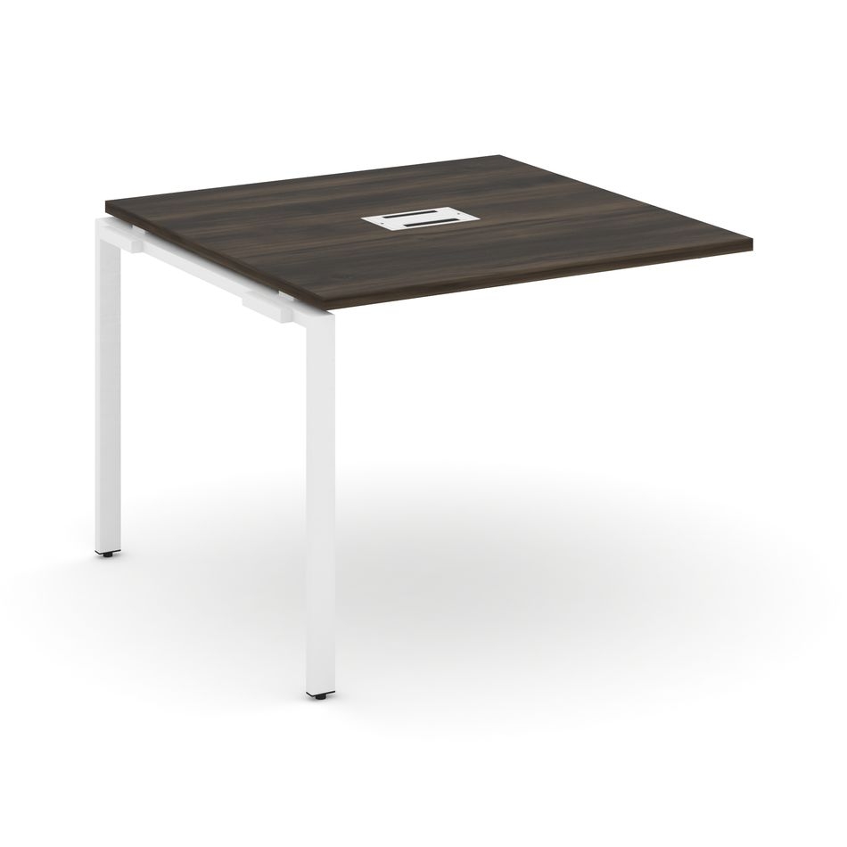 Проходной наборный элемент переговорного стола CONCEPT CN.NPRG-011 Дуб Мали Белый