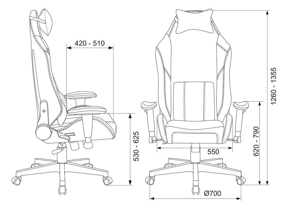 Геймерское кресло Zombie HERO BATZONE PRO Черный