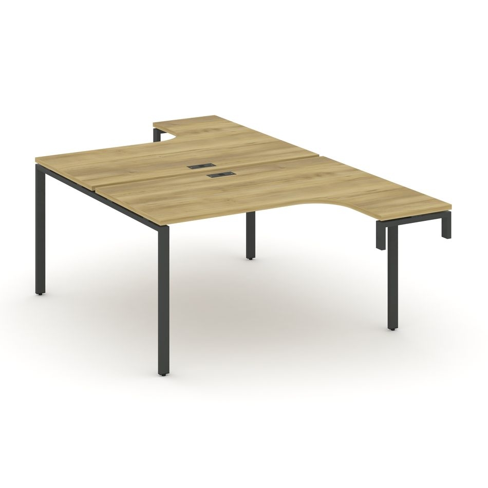 Рабочая станция-надставка на опорные тумбы CONCEPT CN.DSAN-002 Дуб Винченцо Антрацит