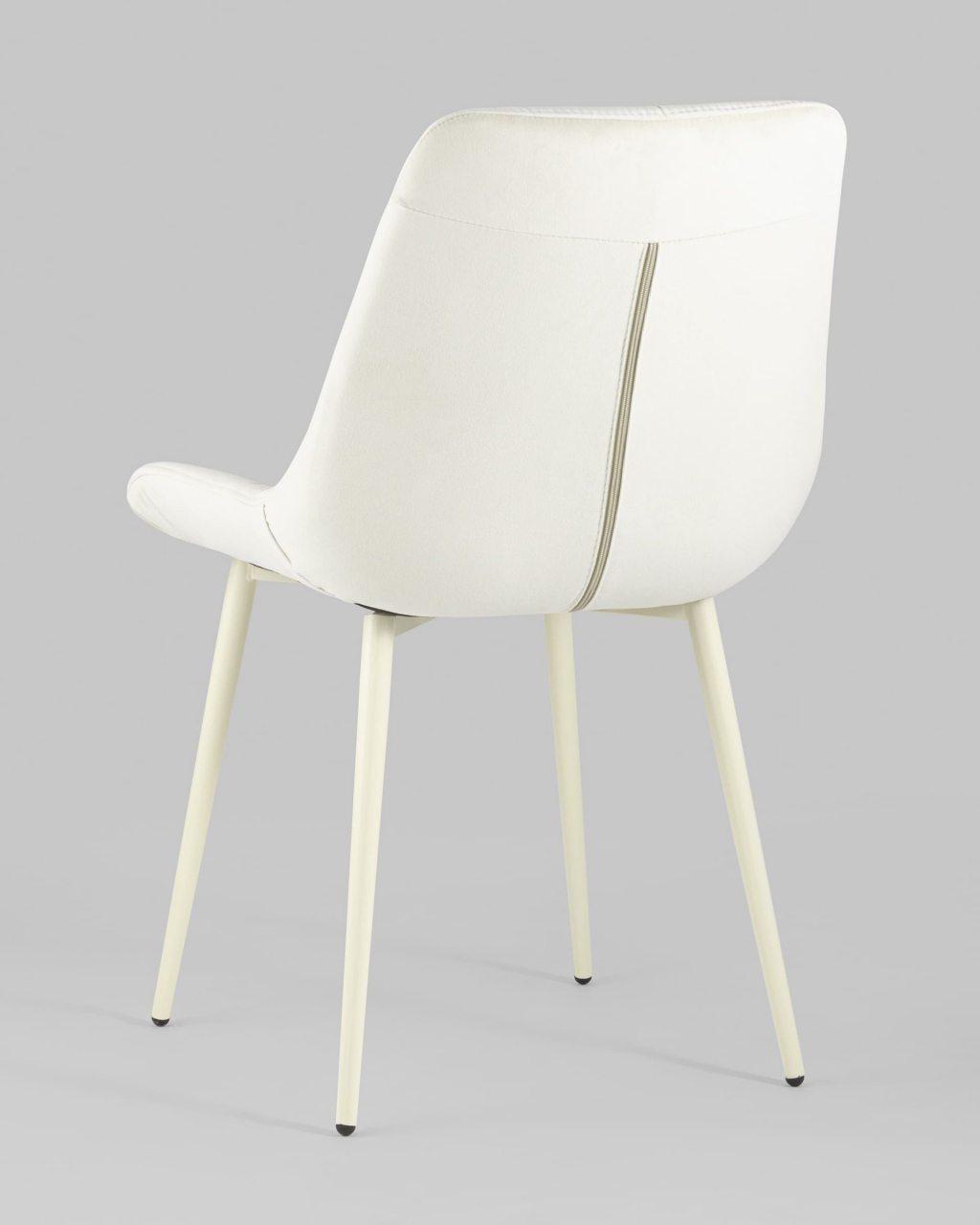 Стул Флекс кремовые ножки велюр Бежевый