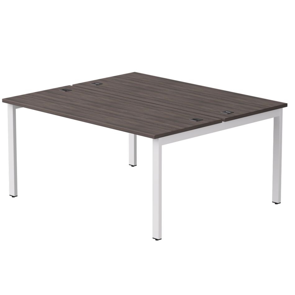 Бенч-система на 2 места на металлокаркасе, опоры 90 гр Everprof EVO 254S018 Дуб Пасадена Белый (1580)