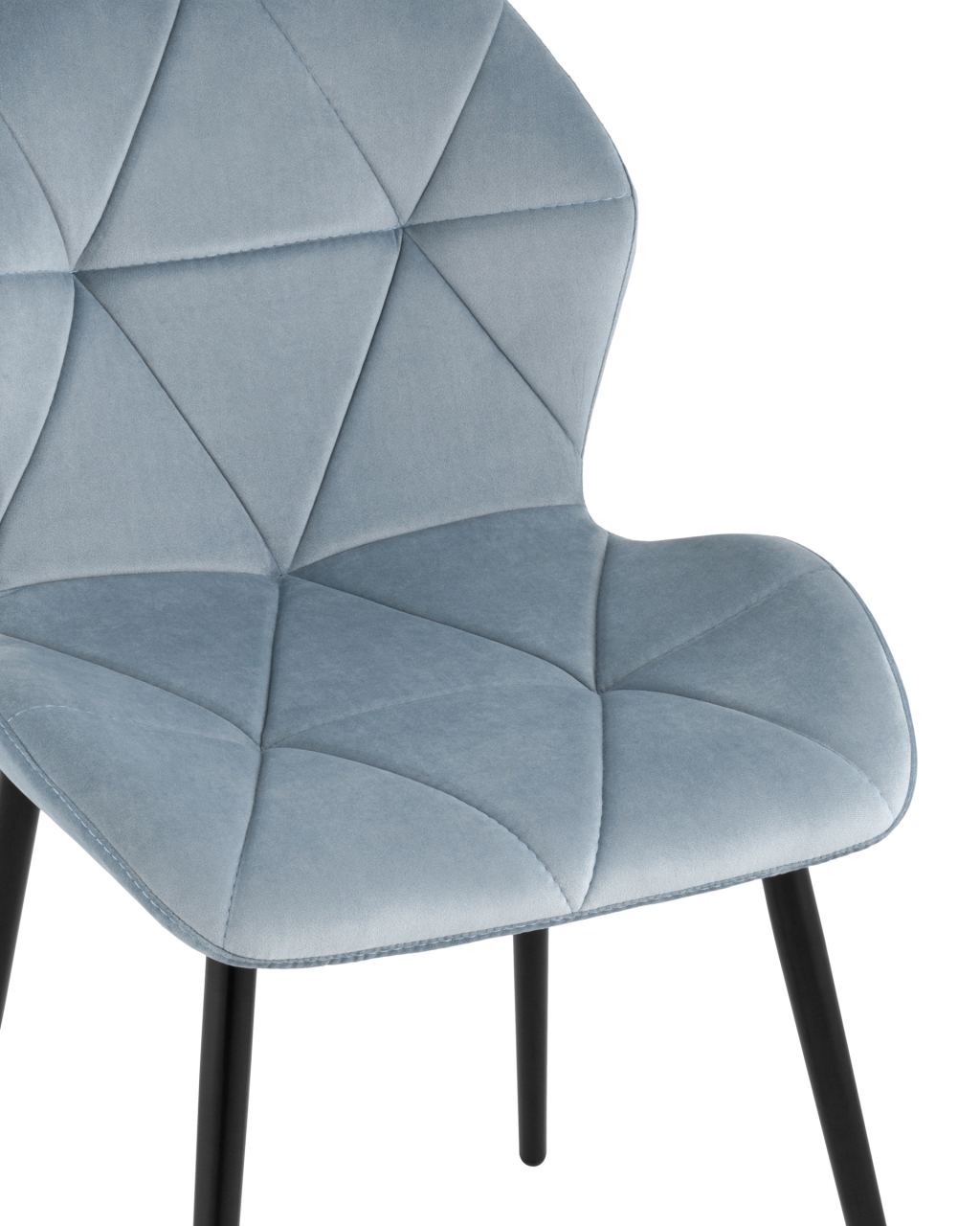 Стул Эдвин велюр пыльно-голубой 4 шт