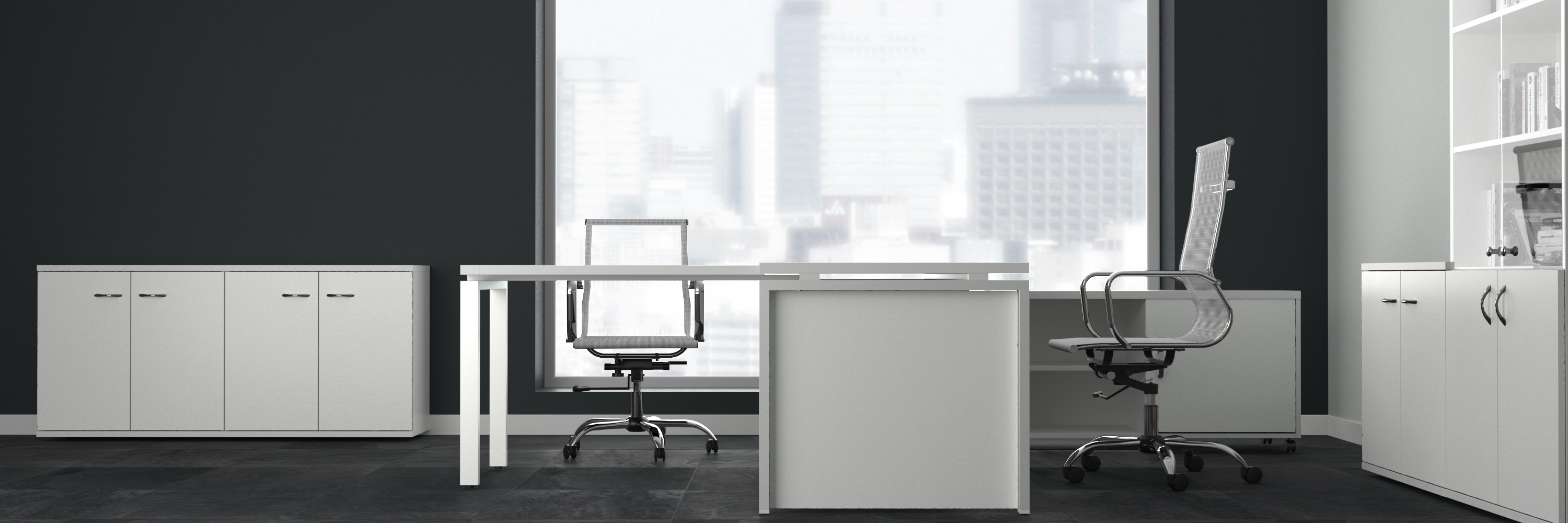 Каркас шкафа низкого-антресоль Steel Evo 11400 Белый