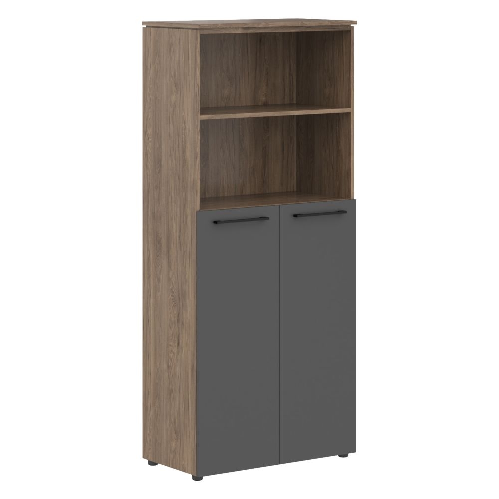 Шкаф с глухими средними дверьми MORRIS TREND MHC 85.6 Антрацит/Кария Пальмира