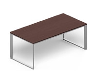 Стол рабочий CARRE 200х100х72см меламин Орех