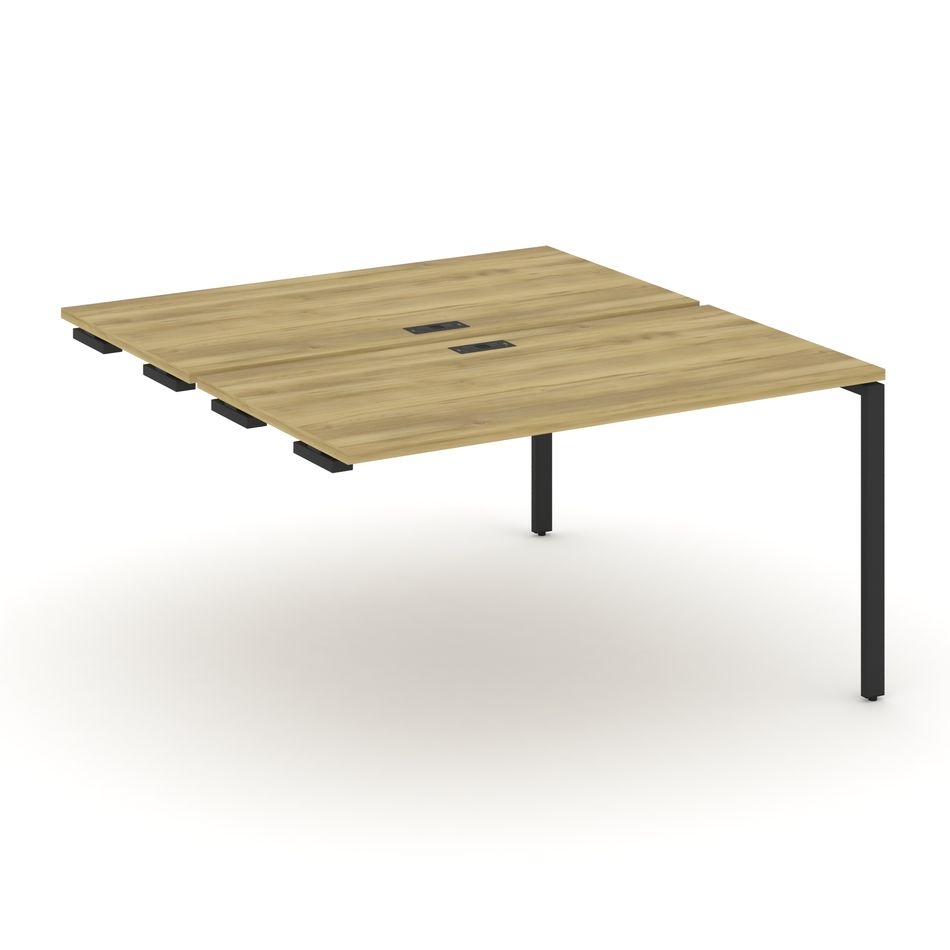 Двойной стол-приставка к опорным тумбам/шкафам CONCEPT CN.DSPR-003 Дуб Винченцо Черный