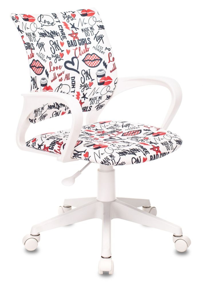 Кресло детское Бюрократ KD-W4/REDLIPS