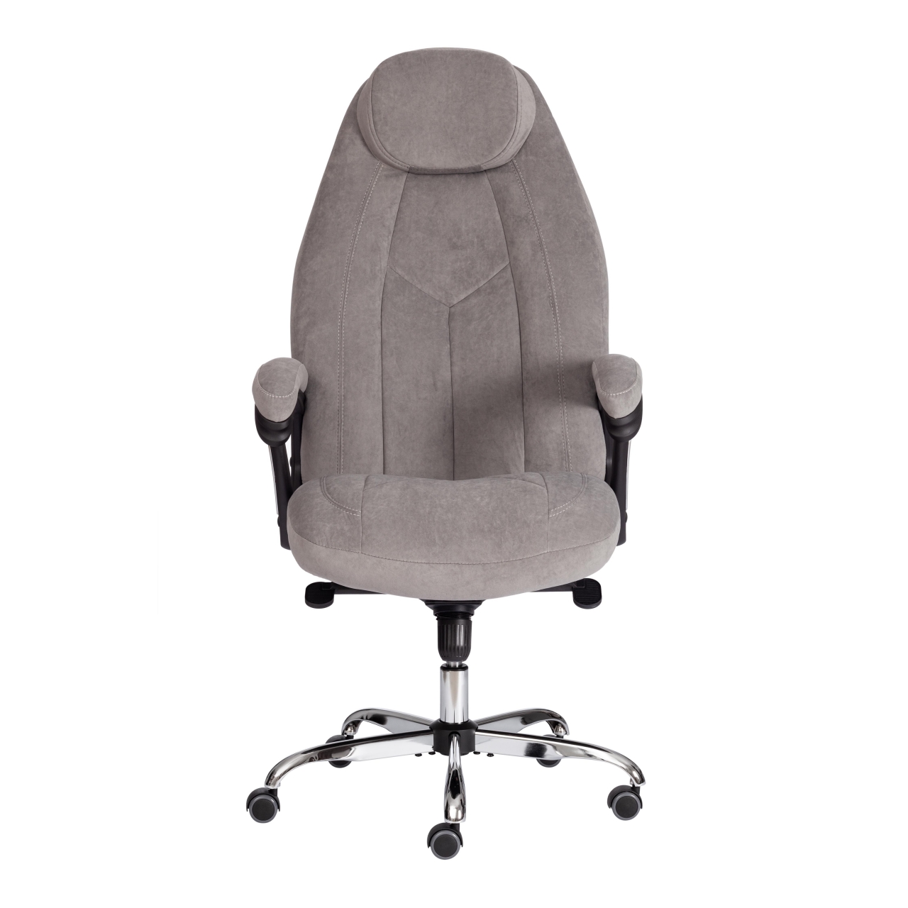 Кресло офисное BOSS Lux флок , серый, 29